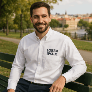 Košeľa Oxford s dlhým rukávom Russell | 928M 3 Košeľa Oxford s dlhým rukávom Russell | 928M – Obrázok 3