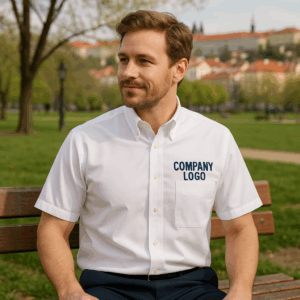 Košeľa Oxford s krátkym rukávom Russell | 933M 3 Košeľa Oxford s krátkym rukávom Russell | 933M – Obrázok 3