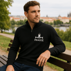 Pánsky sveter s 1/4 zipsom Tee Jays | TJ 6010 3 Pánsky sveter s 1/4 zipsom Tee Jays | TJ 6010 – Obrázok 3