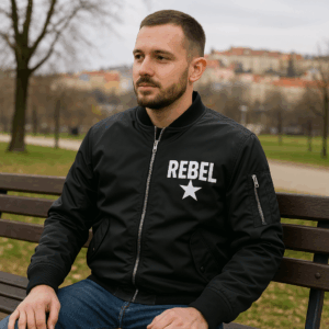 Štýlová bunda "Bomber" SOL'S | Rebel 3 Štýlová bunda "Bomber" SOL'S | Rebel – Obrázok 3