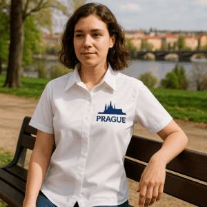 Popelínová blúzka s krátkym rukávom Premier | PR 302 3 Popelínová blúzka s krátkym rukávom Premier | PR 302 – Obrázok 3