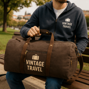 Vintage plátená cestovná taška Quadra | QD 613 3 Vintage plátená cestovná taška Quadra | QD 613 – Obrázok 3