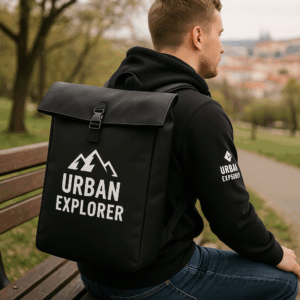 Batoh Roll-Top matné PU BagBase | BG 335 3 Batoh Roll-Top matné PU BagBase | BG 335 – Obrázok 3