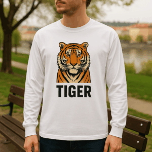 Oversize bio IC tričko s dlhým rukávom "Tiger" Neutral | T 60050 3 Oversize bio IC tričko s dlhým rukávom "Tiger" Neutral | T 60050 – Obrázok 3