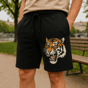 Šortky z bio IC bavlny "Tiger" Neutral | T 64111 3 Šortky z bio IC bavlny "Tiger" Neutral | T 64111 – Obrázok 3