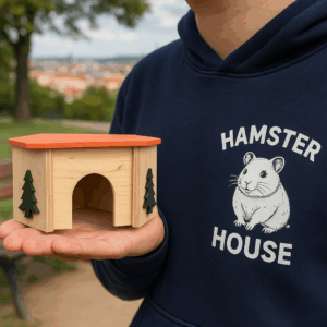 Domek JK rohový pre škrečky 11x11x7cm 2 Domek JK rohový pre škrečky 11x11x7cm – Obrázok 2