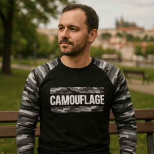 Tričko CAMOUFLAGE s dlhým rukávom UNISEX 3 Tričko CAMOUFLAGE s dlhým rukávom UNISEX – Obrázok 3