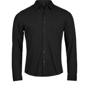 Košeľa piqué s dlhým rukávom "luxury stretch" tee jays | tj 1416 s vlastnou potlačou