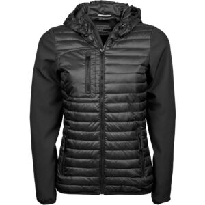 Dámska bunda s kapucňou crossover tee jays | tj 9629 s vlastnou potlačou