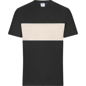 Tričko z bio bavlny "colour-block" daiber | 8049 s vlastnou potlačou